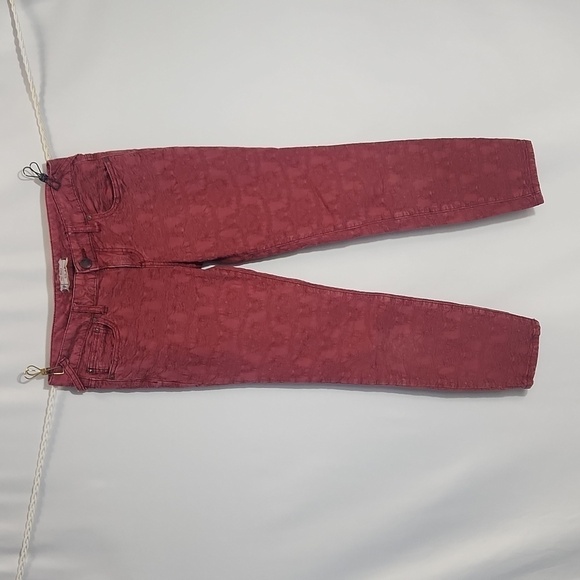 Free People Jacquard Textured Skinny Jeans - Picture 2 of 7